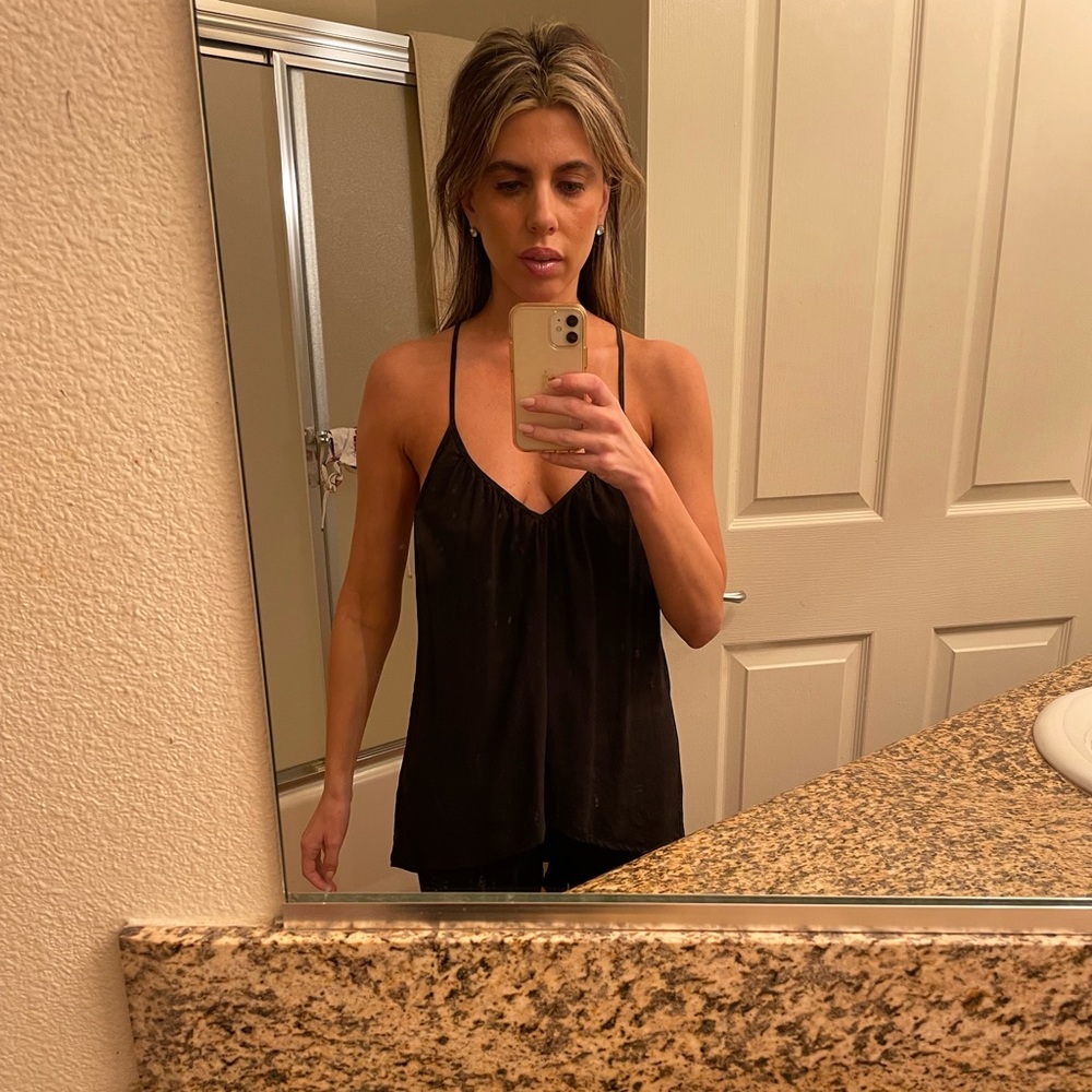 SYLK Black Razorback Tank Size S